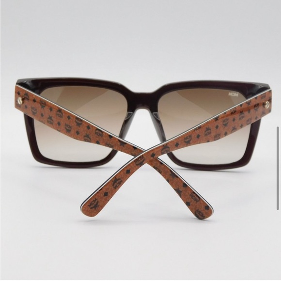 ♡BNWT RRP $350+ AUTHENTIC MCM™ Black/Cognac Womens Sunglasses w/ Leather Case♡ - Picture 5 of 8